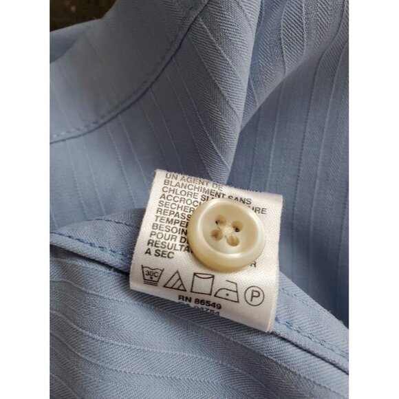 Tommy Bahama Men's 3X Big & Tall Blue Short Sleeve Hawaiian Button-Down Shirt - Picture 5 of 6